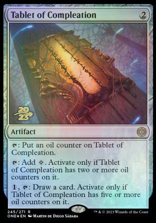Tablet of Compleation [Phyrexia: All Will Be One Prerelease Promos] | Fandemonia Ltd