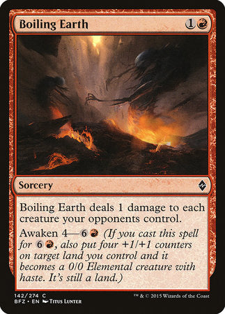 Boiling Earth [Battle for Zendikar] | Fandemonia Ltd