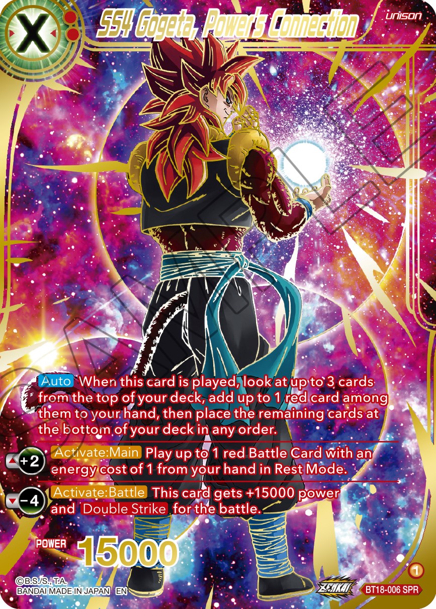 SS4 Gogeta, Power's Connection (SPR) (BT18-006) [Dawn of the Z-Legends] | Fandemonia Ltd