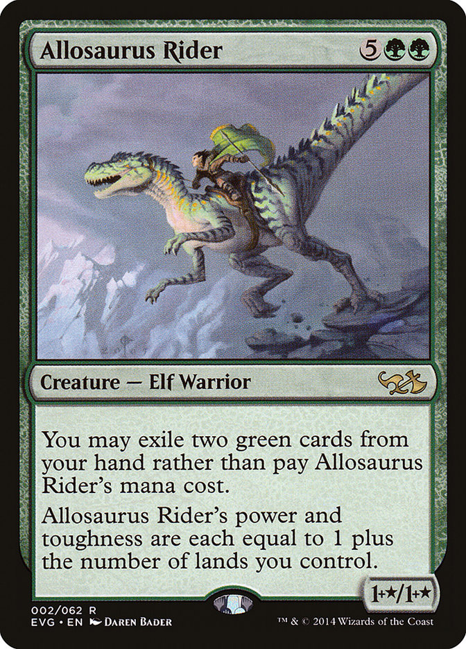 Allosaurus Rider (Elves vs. Goblins) [Duel Decks Anthology] | Fandemonia Ltd