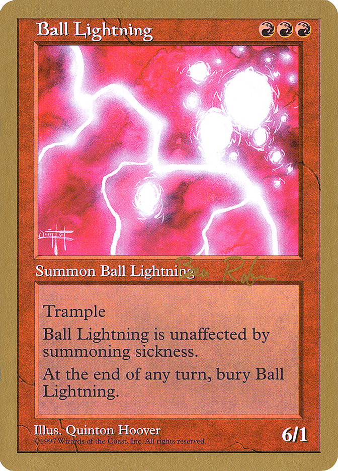 Ball Lightning (Ben Rubin) [World Championship Decks 1998] | Fandemonia Ltd