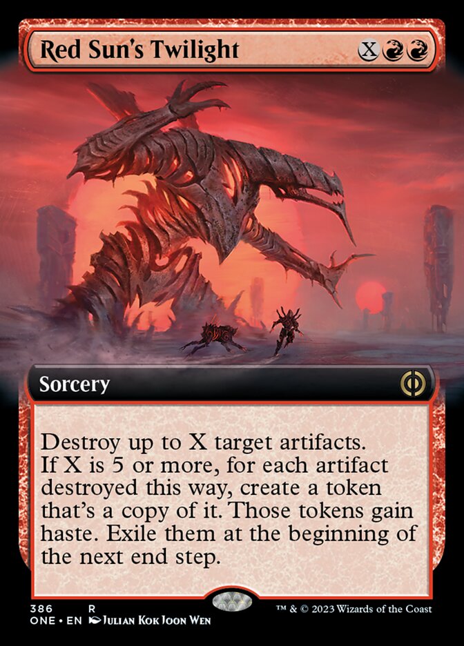 Red Sun's Twilight (Extended Art) [Phyrexia: All Will Be One] | Fandemonia Ltd
