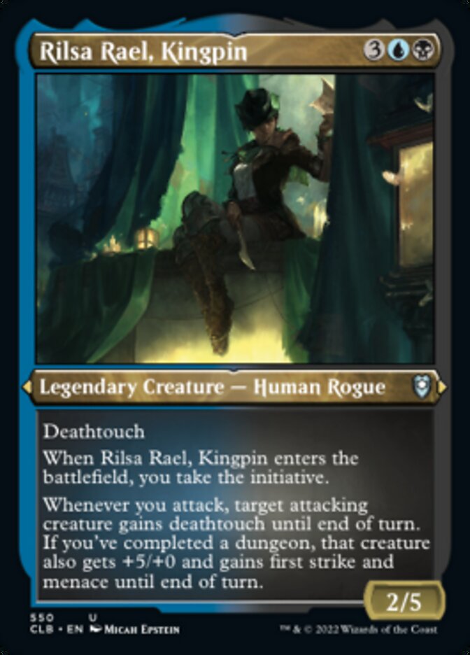 Rilsa Rael, Kingpin (Foil Etched) [Commander Legends: Battle for Baldur's Gate] | Fandemonia Ltd