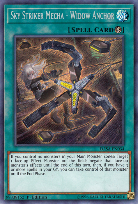 Sky Striker Mecha - Widow Anchor [DASA-EN034] Secret Rare | Fandemonia Ltd