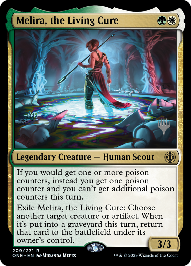 Melira, the Living Cure (Promo Pack) [Phyrexia: All Will Be One Promos] | Fandemonia Ltd