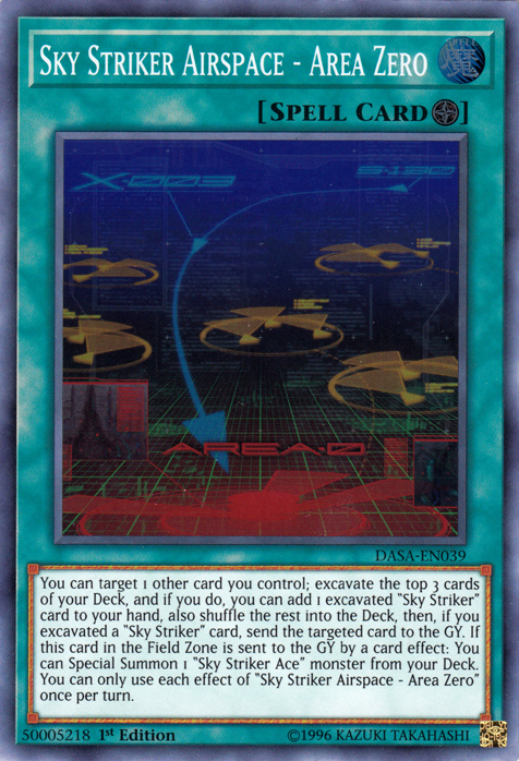 Sky Striker Airspace - Area Zero [DASA-EN039] Super Rare | Fandemonia Ltd