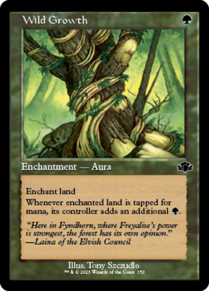 Wild Growth (Retro) [Dominaria Remastered] | Fandemonia Ltd