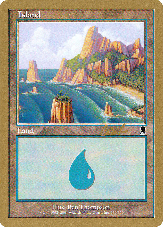 Island (cr336) (Carlos Romao) [World Championship Decks 2002] | Fandemonia Ltd