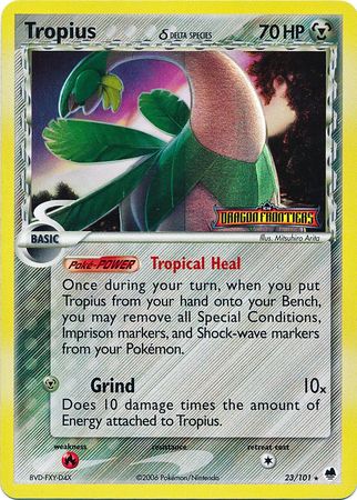 Tropius (23/101) (Delta Species) (Stamped) [EX: Dragon Frontiers] | Fandemonia Ltd