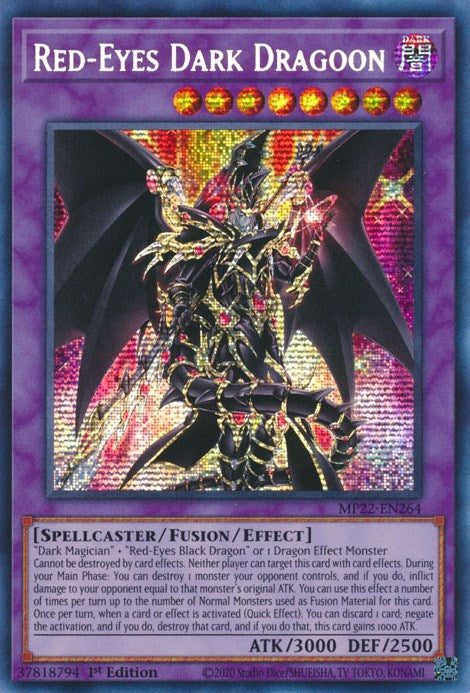 Red-Eyes Dark Dragoon [MP22-EN264] Prismatic Secret Rare | Fandemonia Ltd