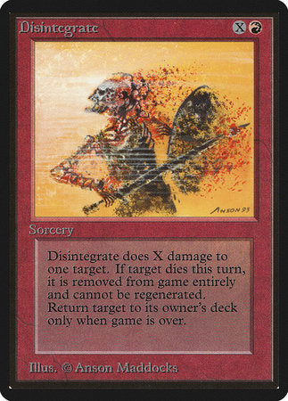 Disintegrate [Limited Edition Beta] | Fandemonia Ltd