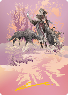 Arlinn, the Pack's Hope 2 Art Card (Gold-Stamped Signature) [Innistrad: Midnight Hunt Art Series] | Fandemonia Ltd