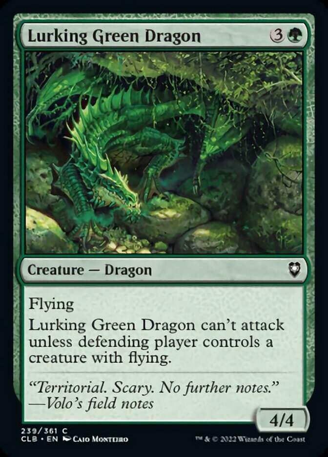 Lurking Green Dragon [Commander Legends: Battle for Baldur's Gate] | Fandemonia Ltd