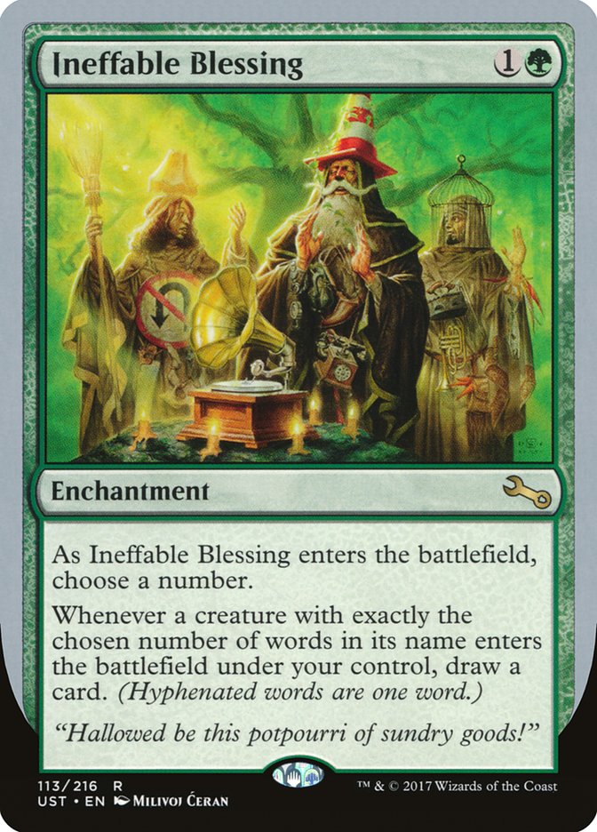 Ineffable Blessing ("choose a number") [Unstable] | Fandemonia Ltd