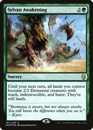 Sylvan Awakening [Dominaria Promos] | Fandemonia Ltd