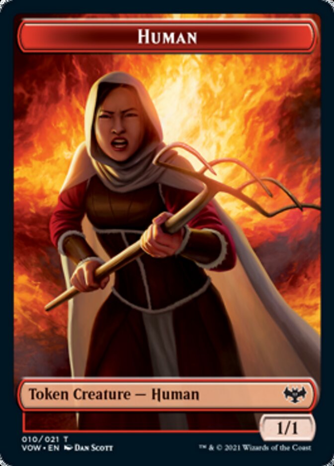 Copy // Human (010) Double-sided Token [Innistrad: Crimson Vow Tokens] | Fandemonia Ltd