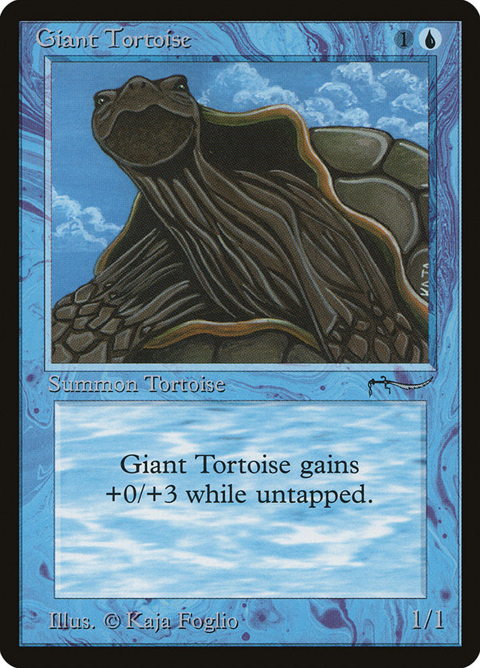 Giant Tortoise (Dark Mana Cost) [Arabian Nights] | Fandemonia Ltd