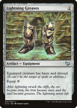 Lightning Greaves [Commander 2015] | Fandemonia Ltd