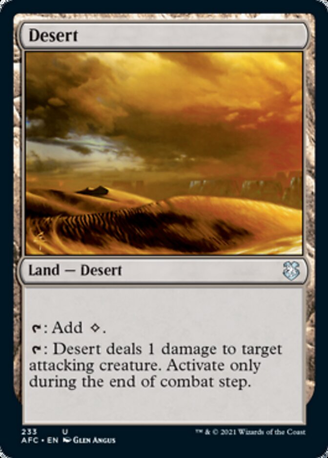 Desert [Dungeons & Dragons: Adventures in the Forgotten Realms Commander] | Fandemonia Ltd