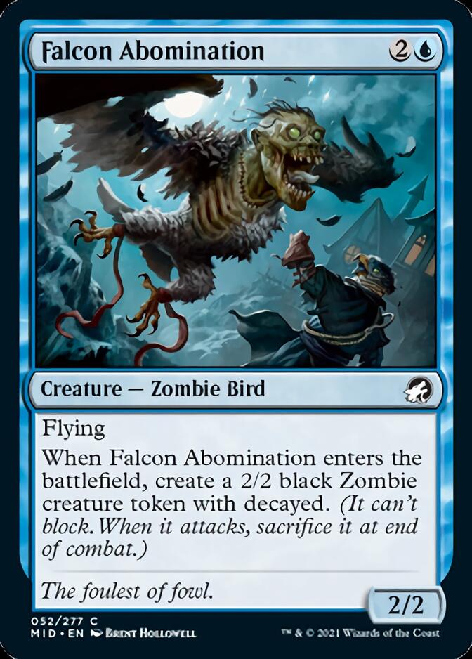 Falcon Abomination [Innistrad: Midnight Hunt] | Fandemonia Ltd