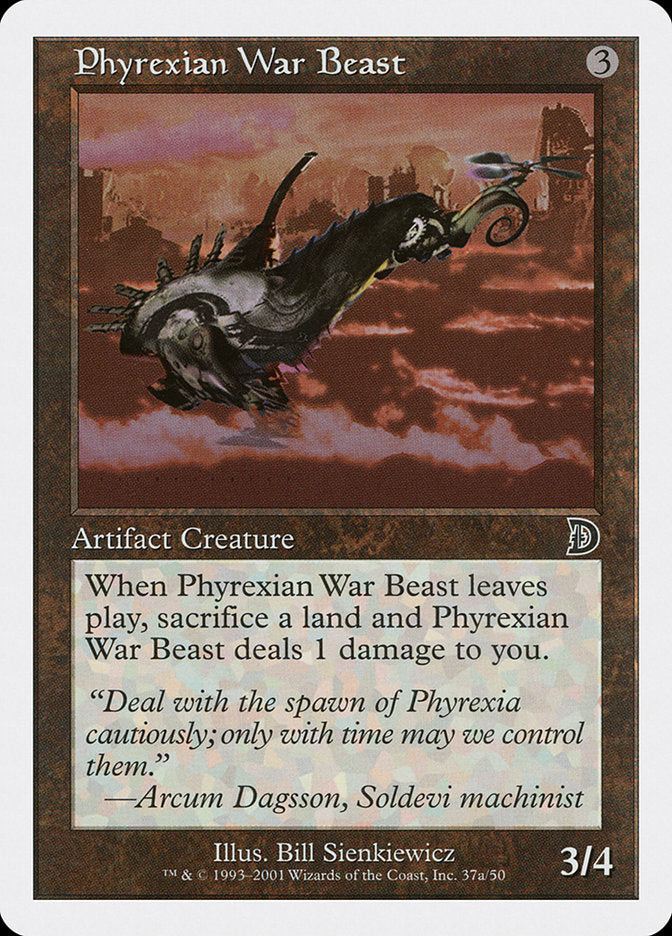 Phyrexian War Beast (Signature on Left) [Deckmasters] | Fandemonia Ltd