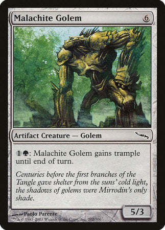Malachite Golem [Mirrodin] | Fandemonia Ltd