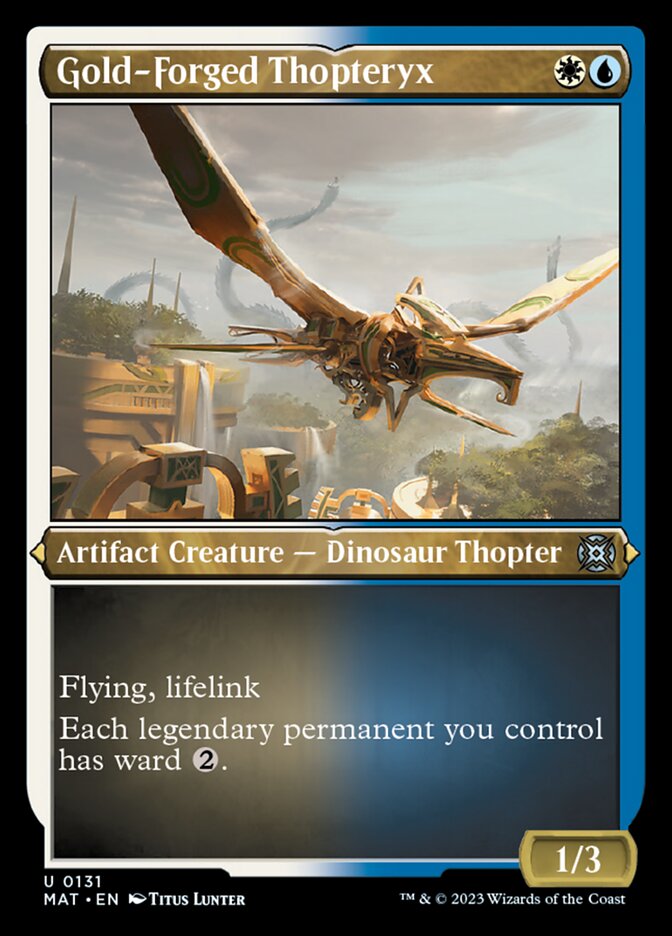 Gold-Forged Thopteryx (Foil Etched) [March of the Machine: The Aftermath] | Fandemonia Ltd