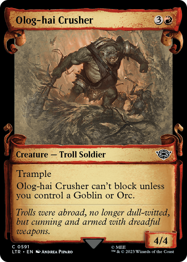 Olog-Hai Crusher [The Lord of the Rings: Tales of Middle-Earth Showcase Scrolls] | Fandemonia Ltd