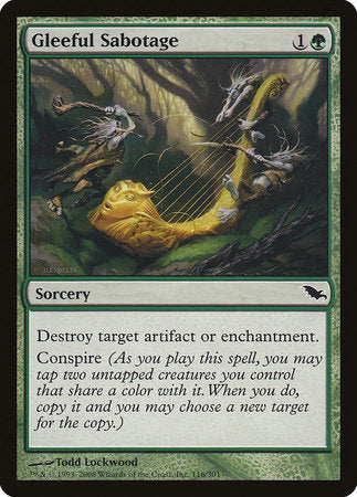 Gleeful Sabotage [Shadowmoor] | Fandemonia Ltd