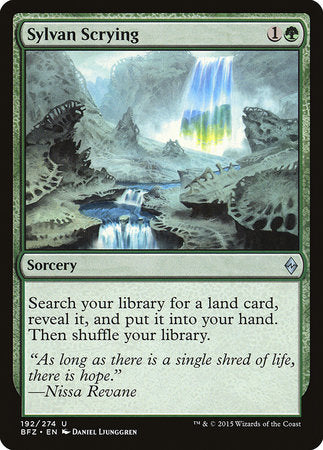 Sylvan Scrying [Battle for Zendikar] | Fandemonia Ltd
