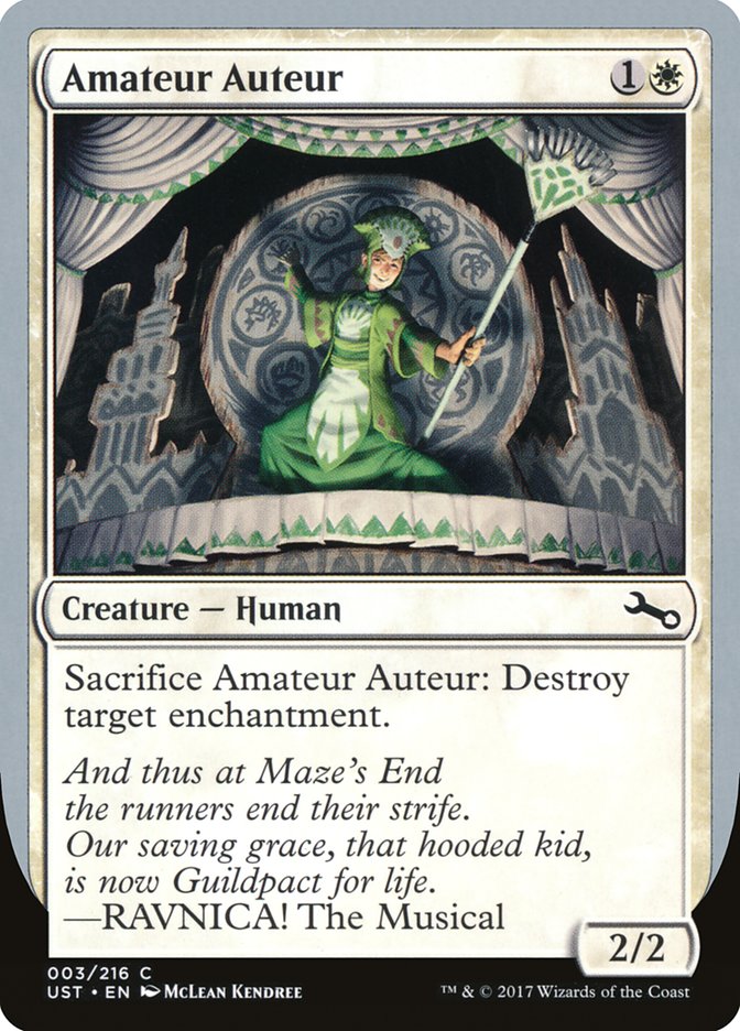 Amateur Auteur (RAVNICA! The Musical) [Unstable] | Fandemonia Ltd