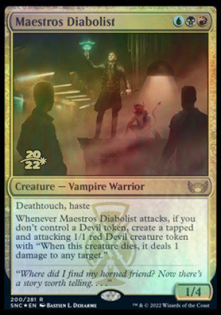 Maestros Diabolist [Streets of New Capenna Prerelease Promos] | Fandemonia Ltd