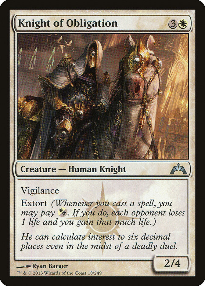 Knight of Obligation [Gatecrash] | Fandemonia Ltd