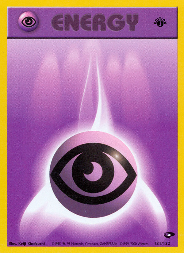 Psychic Energy (131/132) [Gym Challenge 1st Edition] | Fandemonia Ltd