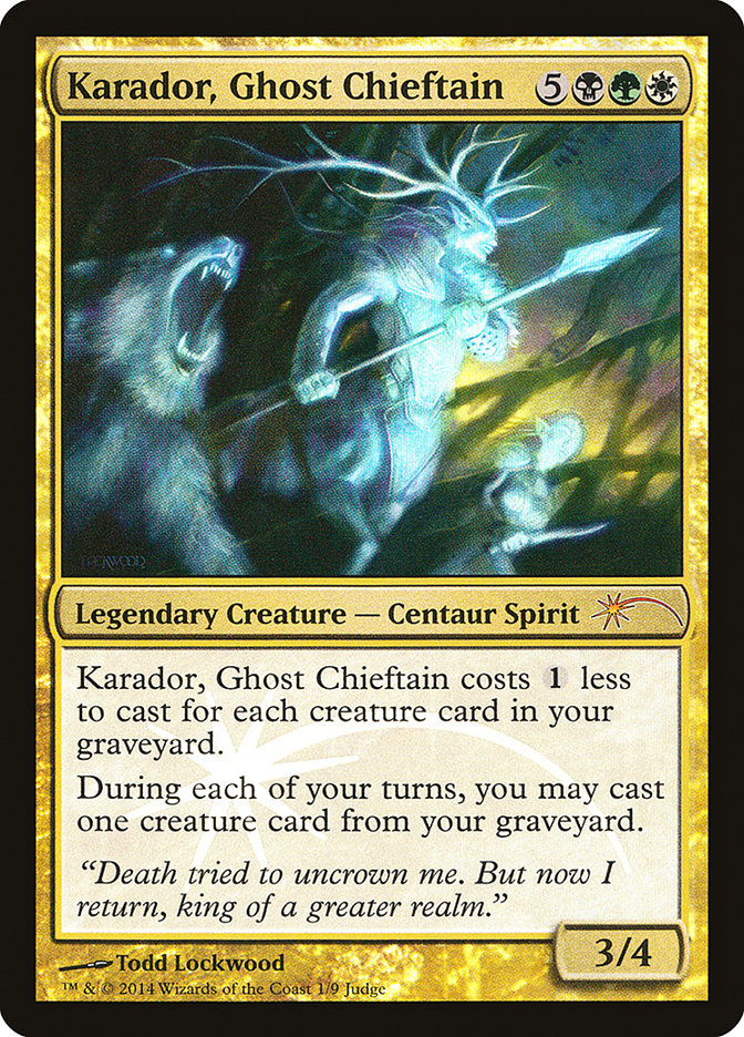 Karador, Ghost Chieftain [Judge Gift Cards 2014] | Fandemonia Ltd
