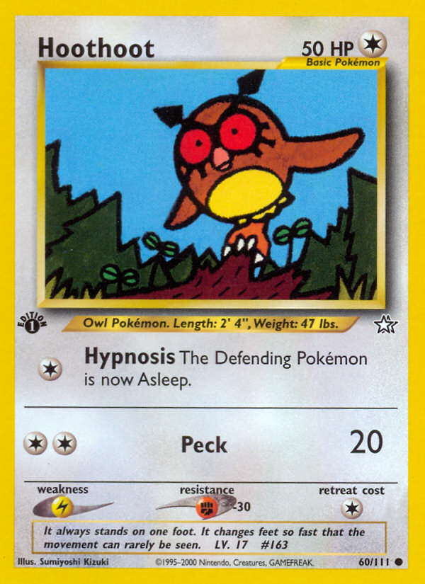 Hoothoot (60/111) [Neo Genesis 1st Edition] | Fandemonia Ltd
