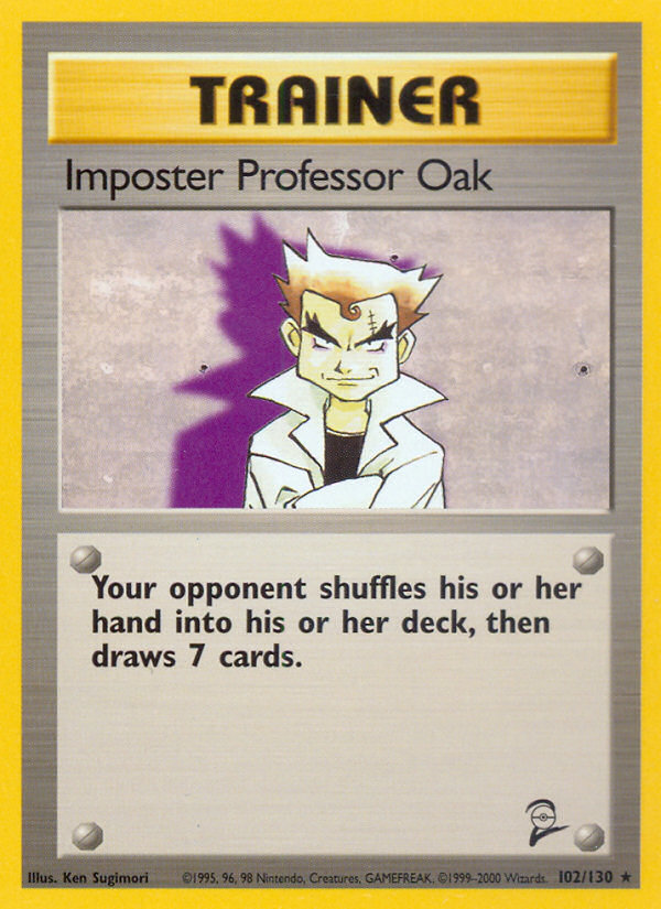 Imposter Professor Oak (102/130) [Base Set 2] | Fandemonia Ltd
