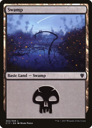 Swamp (302) [Commander 2017] | Fandemonia Ltd