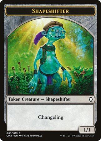 Shapeshifter Token [Commander Anthology Volume II Tokens] | Fandemonia Ltd