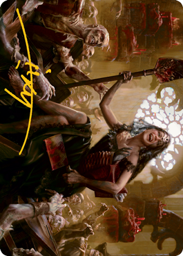 Gisa, Glorious Resurrector Art Card (Gold-Stamped Signature) [Innistrad: Midnight Hunt Art Series] | Fandemonia Ltd