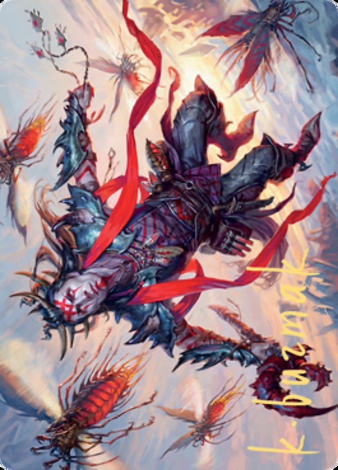 Scion of the Swarm Art Card (Gold-Stamped Signature) [Zendikar Rising Art Series] | Fandemonia Ltd