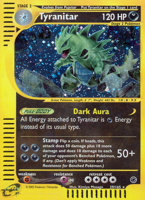 Tyranitar (29/165) [Expedition: Base Set] | Fandemonia Ltd