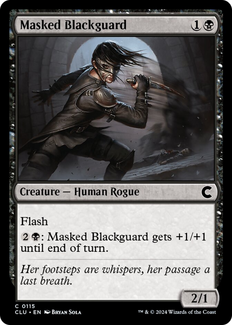 Masked Blackguard [Ravnica: Clue Edition] | Fandemonia Ltd