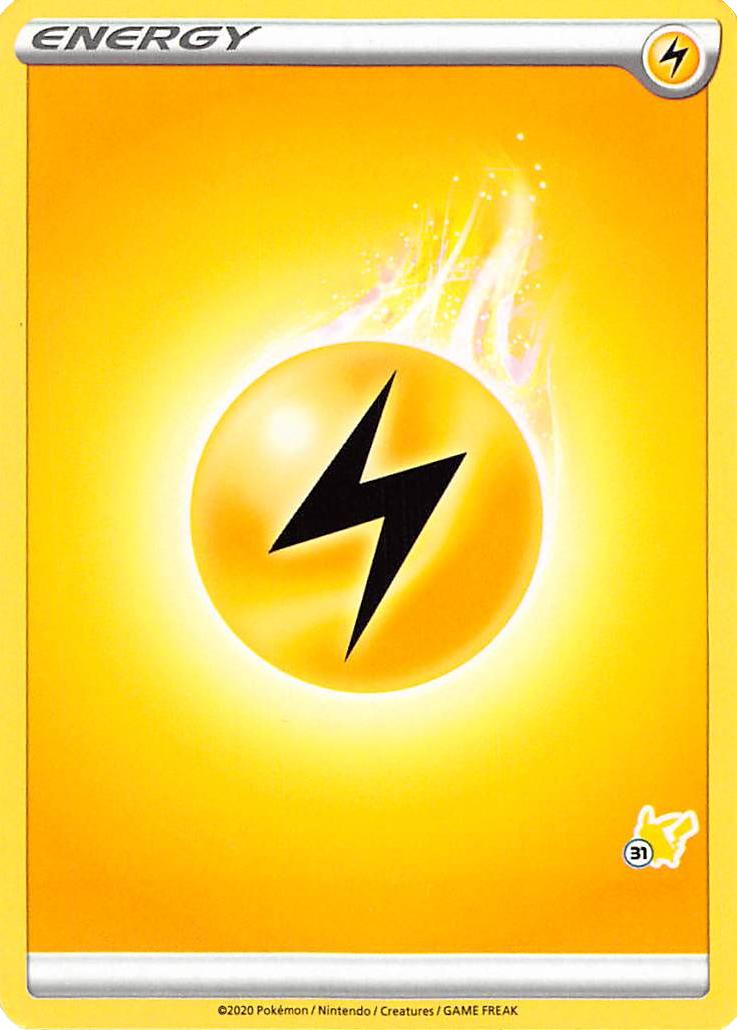 Lightning Energy (Pikachu Stamp #31) [Battle Academy 2022] | Fandemonia Ltd