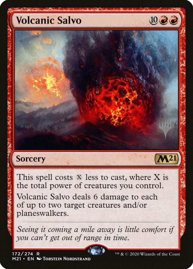 Volcanic Salvo (Promo Pack) [Core Set 2021 Promos] | Fandemonia Ltd