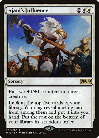 Ajani's Influence [Core Set 2019] | Fandemonia Ltd