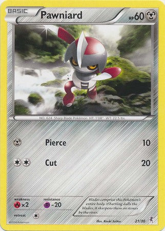 Pawniard (21/30) [XY: Trainer Kit 1 - Bisharp] | Fandemonia Ltd