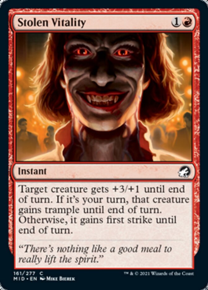 Stolen Vitality [Innistrad: Midnight Hunt] | Fandemonia Ltd