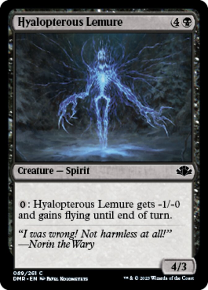 Hyalopterous Lemure [Dominaria Remastered] | Fandemonia Ltd
