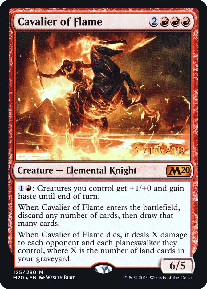 Cavalier of Flame  [Core Set 2020 Prerelease Promos] | Fandemonia Ltd
